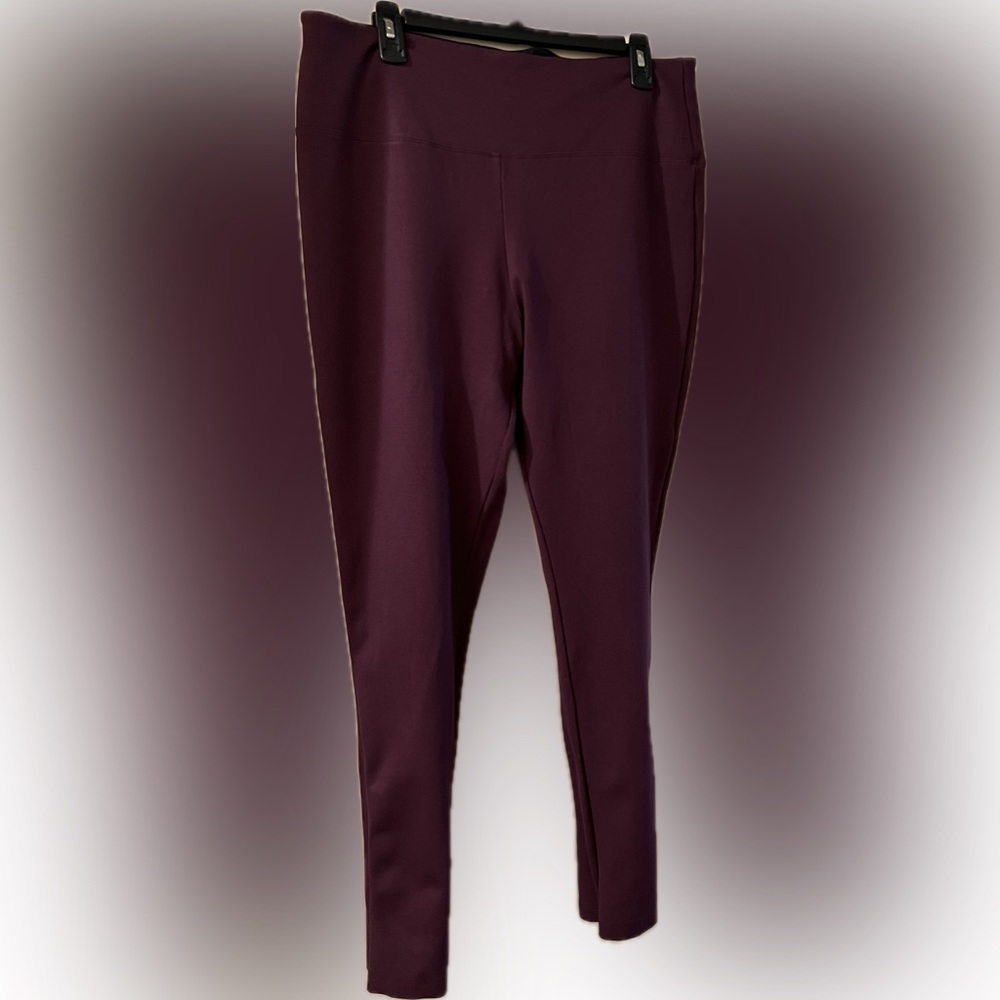 WOMEN LEGGINGS, LIZ CLAIBORNE, MAUVE , SIZE XL